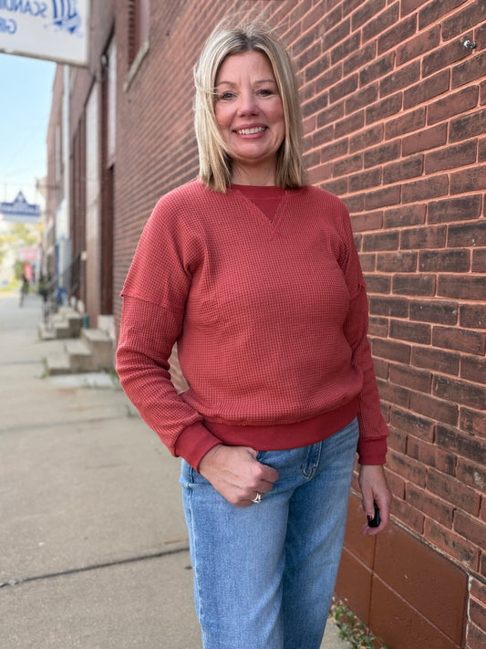 Fireside Crew Neck Thermal Pullover