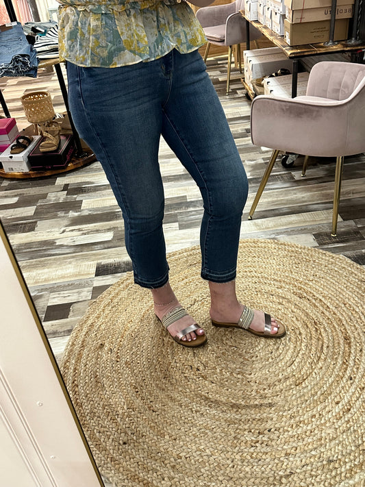Judy Blue High Waist Release Hem Kick Flare