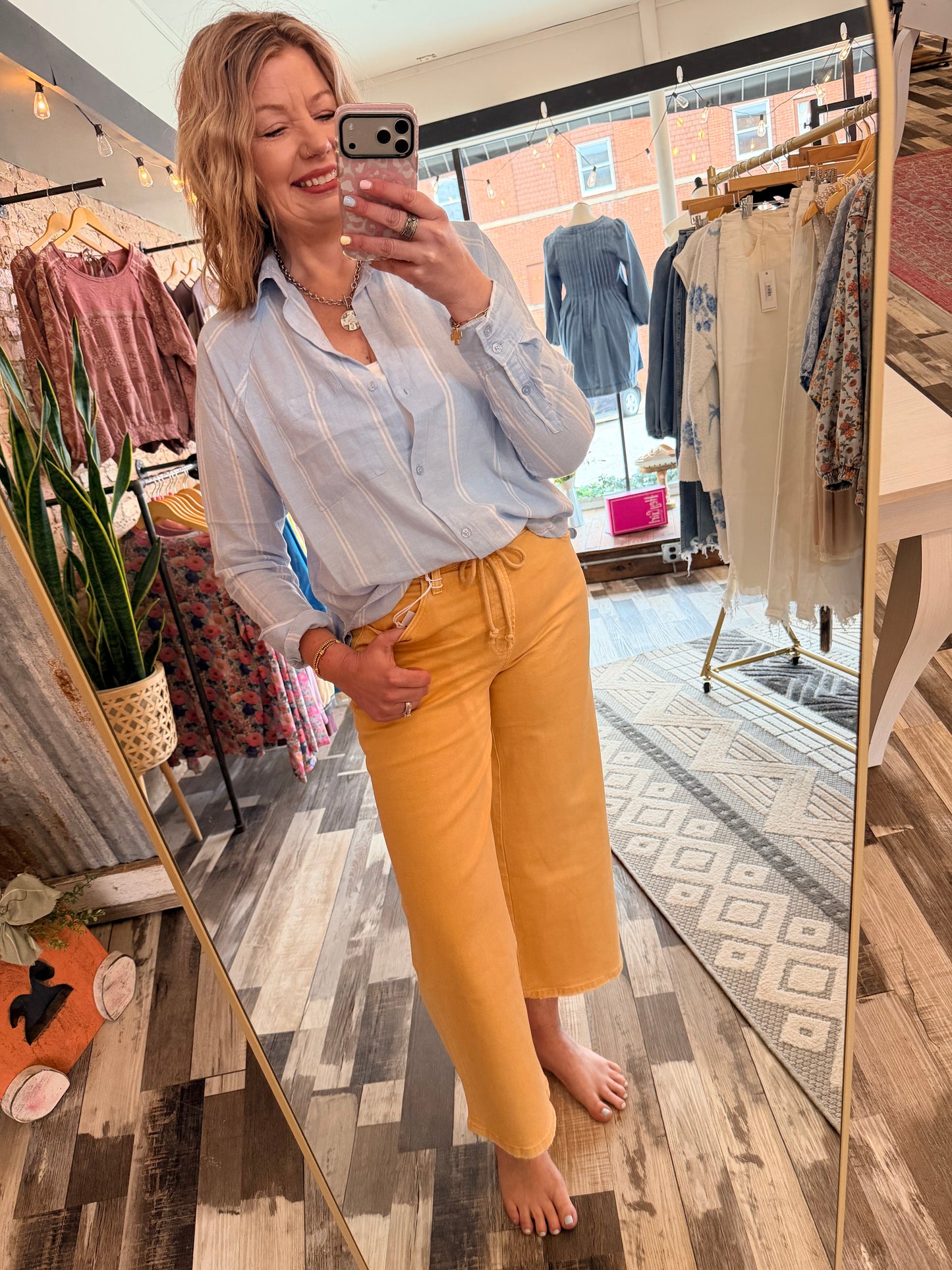 Z Supply Perfect Linen Striped Top