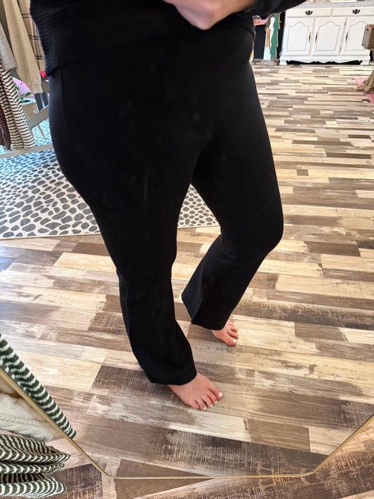 Z Supply Do It All Flare Black Pant