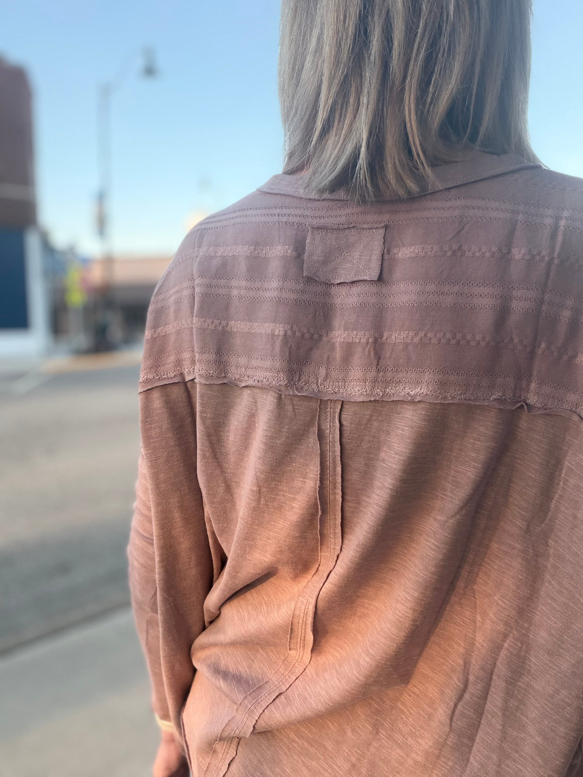 The Ivy Embroidered Panel Pocket Tee