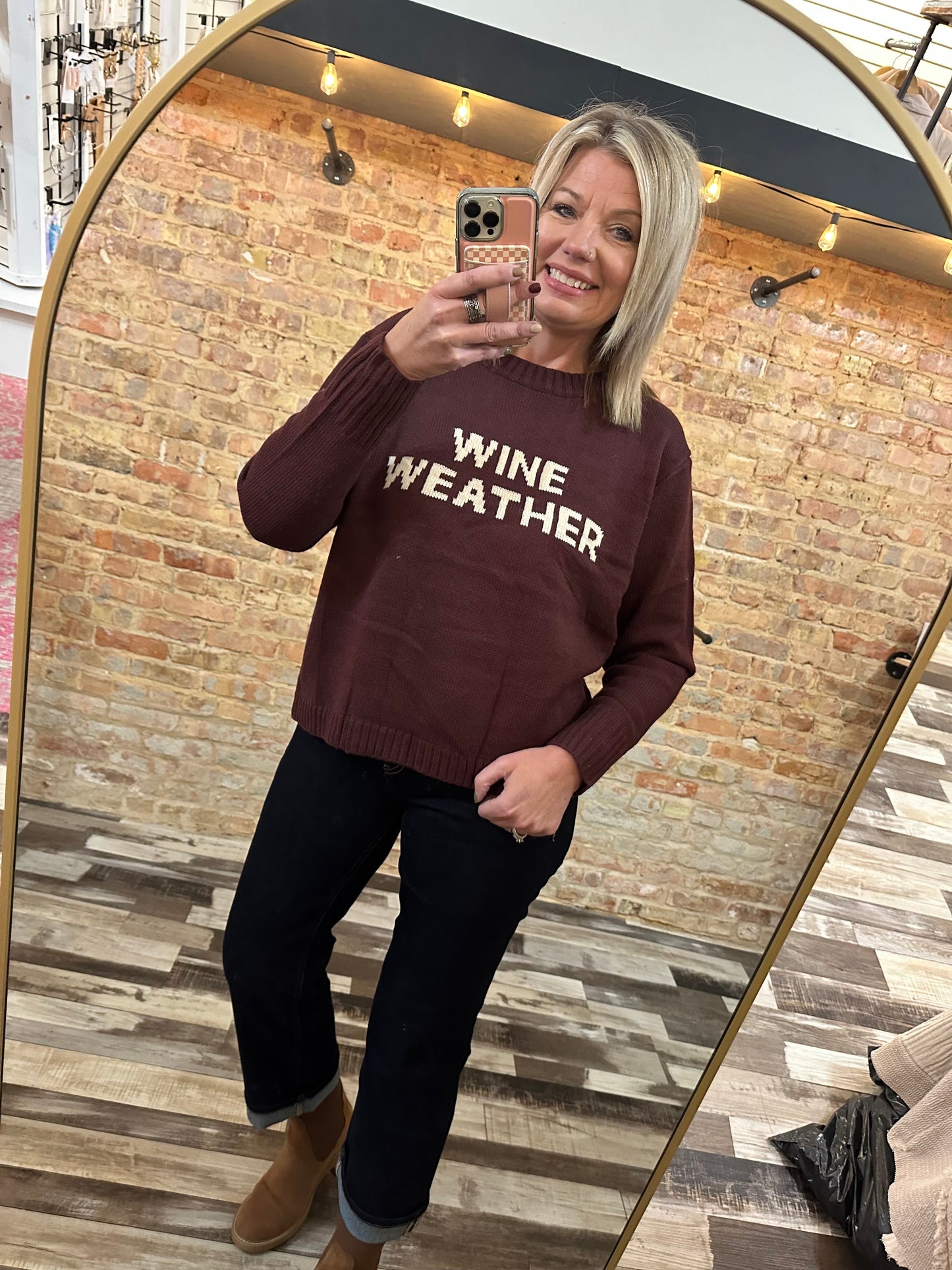 Wine Weather Sweater