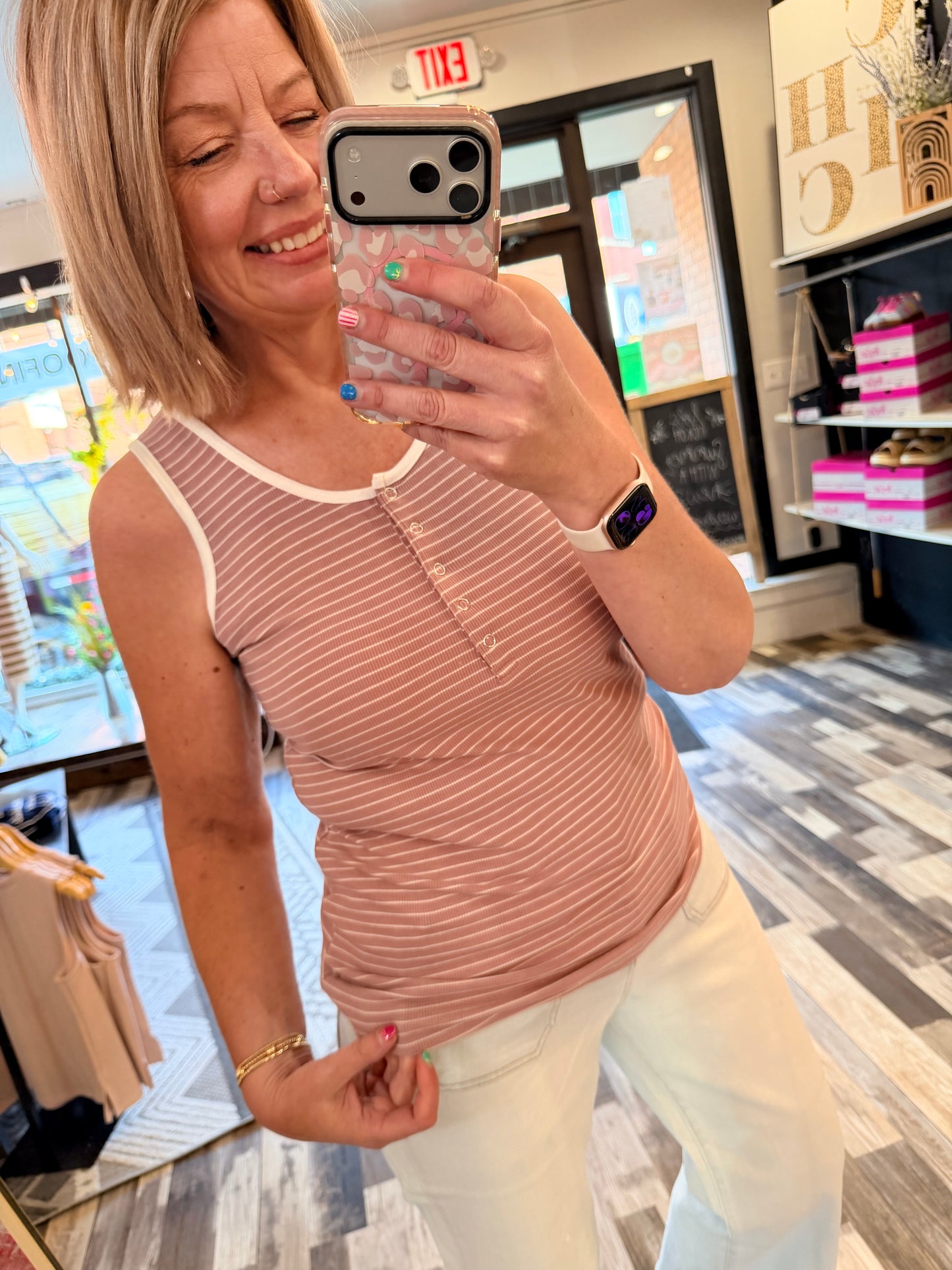 The Shiloh Button Snap Tank