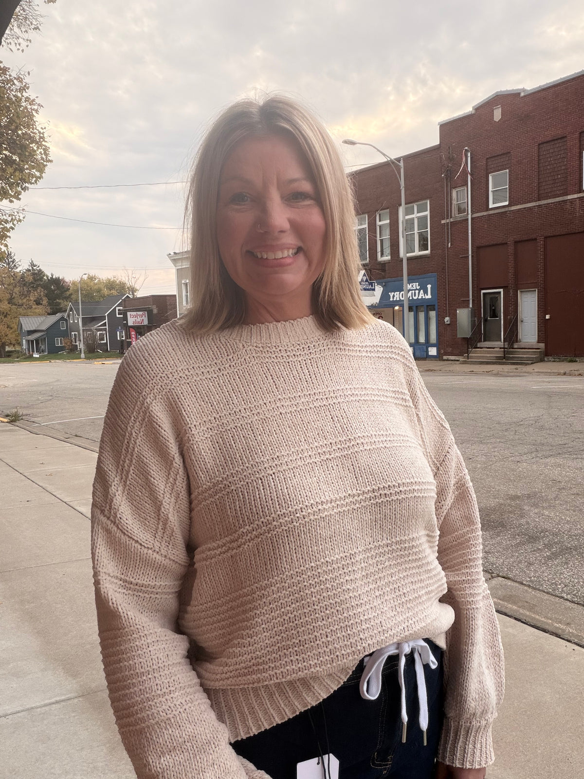Cozy Nights Oversized Knit Sweater