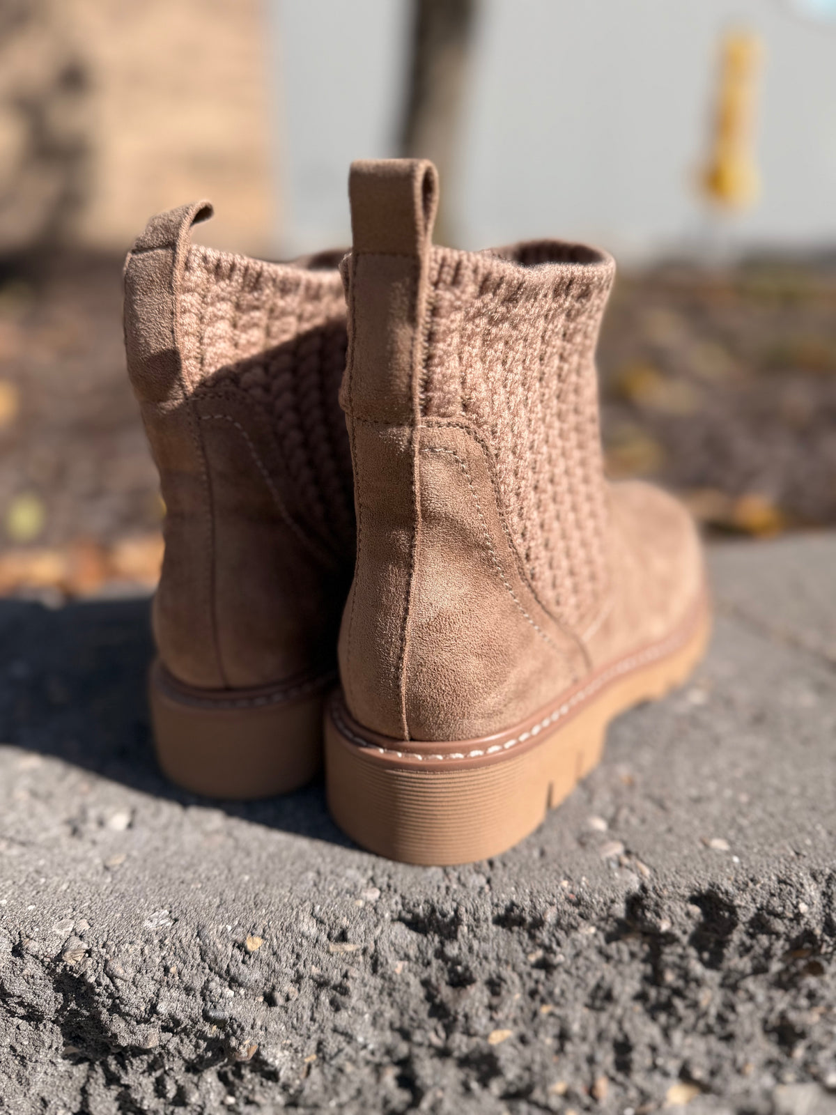 Corky's Keep Me Warm Taupe Bootie