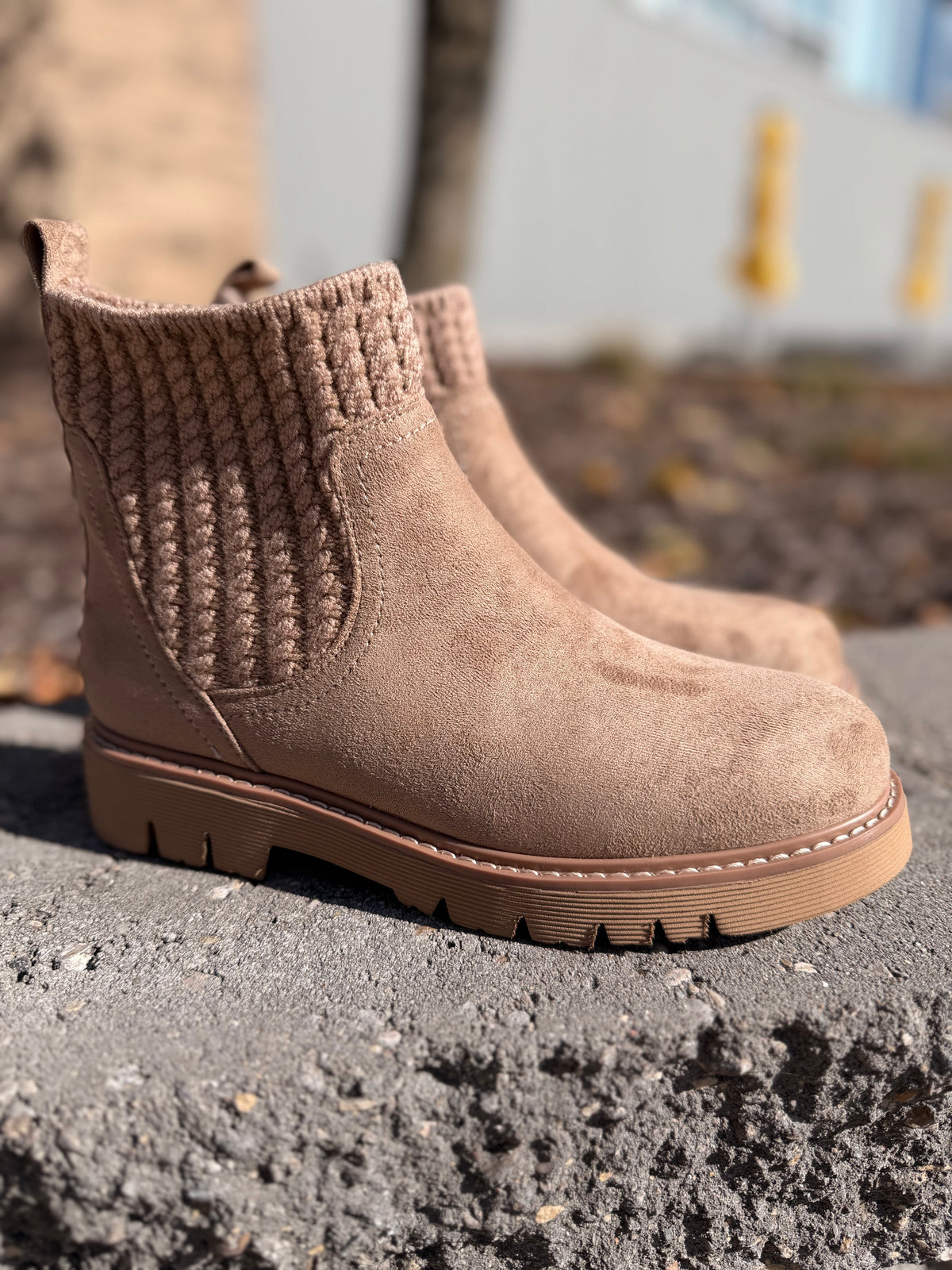 Corky's Keep Me Warm Taupe Bootie