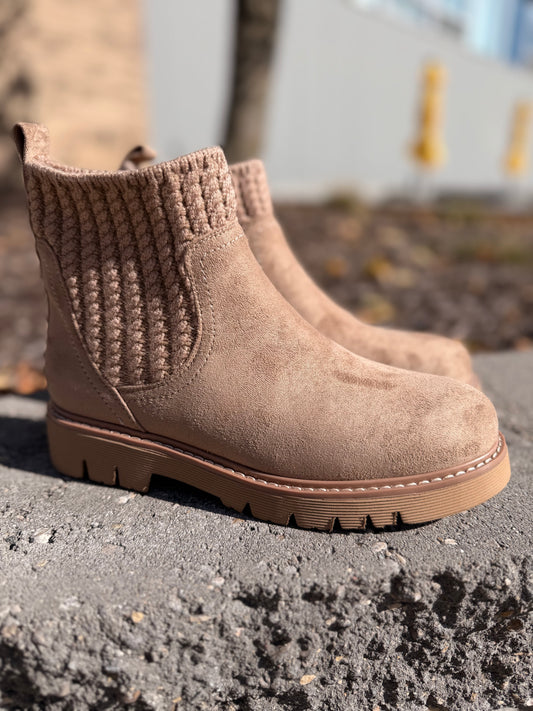Corky's Keep Me Warm Taupe Bootie