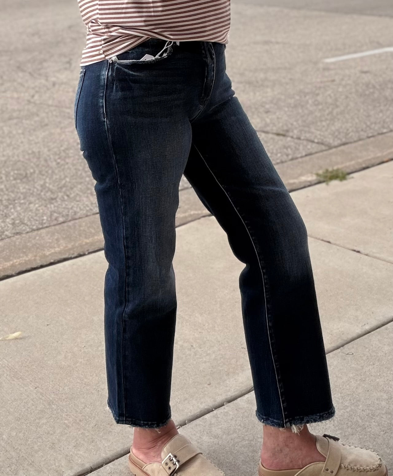 Petra High Rise Stretch Classic Straight Jeans