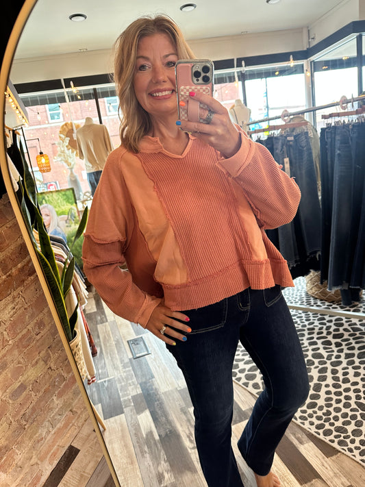 Send Me to Aspyn Waffle Knit Pullover