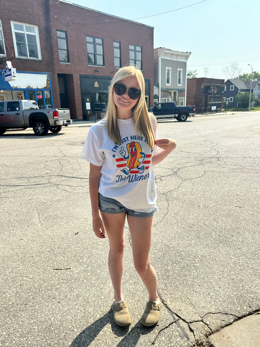 I'm Just Here For The Wieners Tee