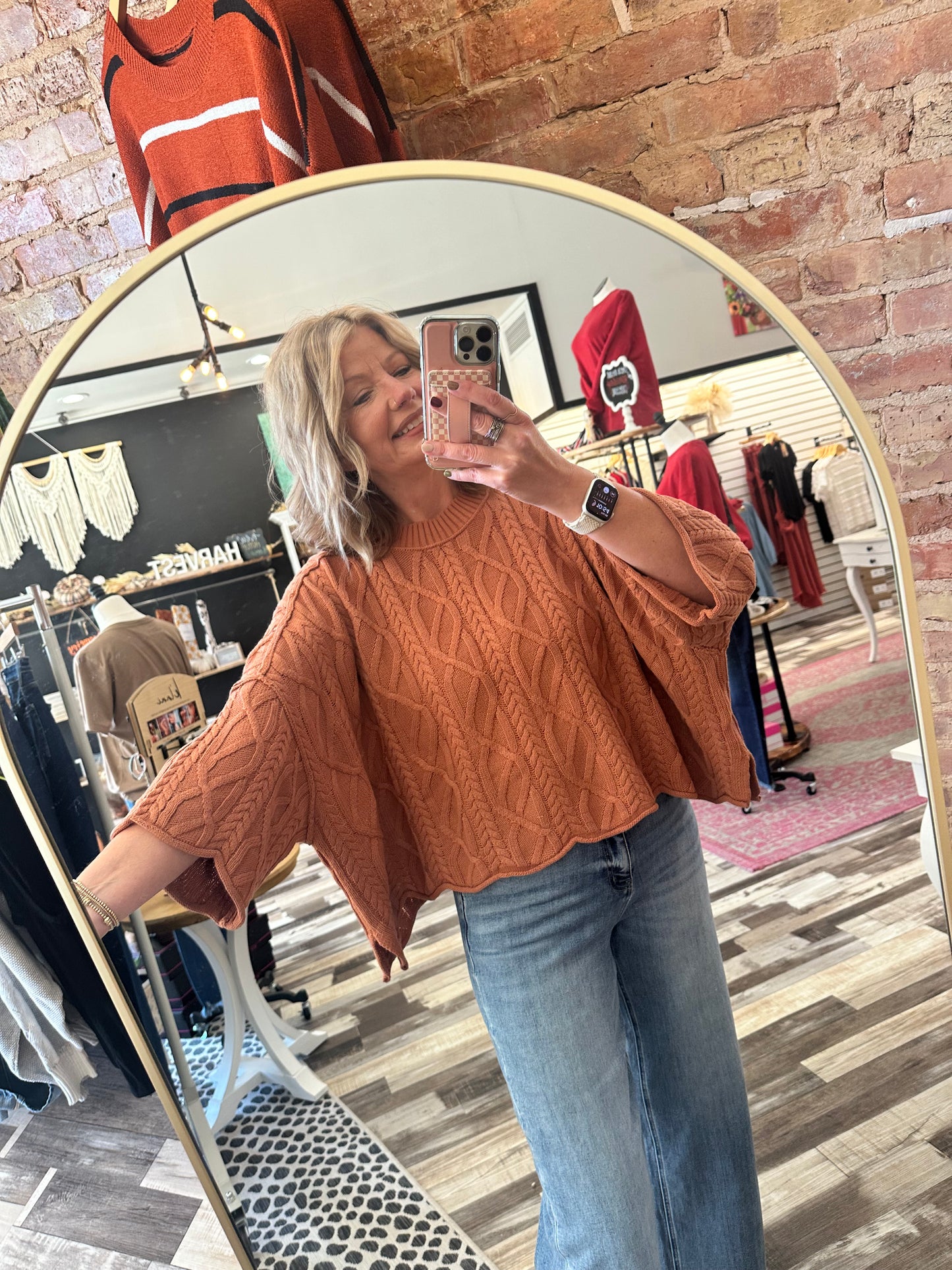 The Tia Round Neck Chunky Fall Sweater