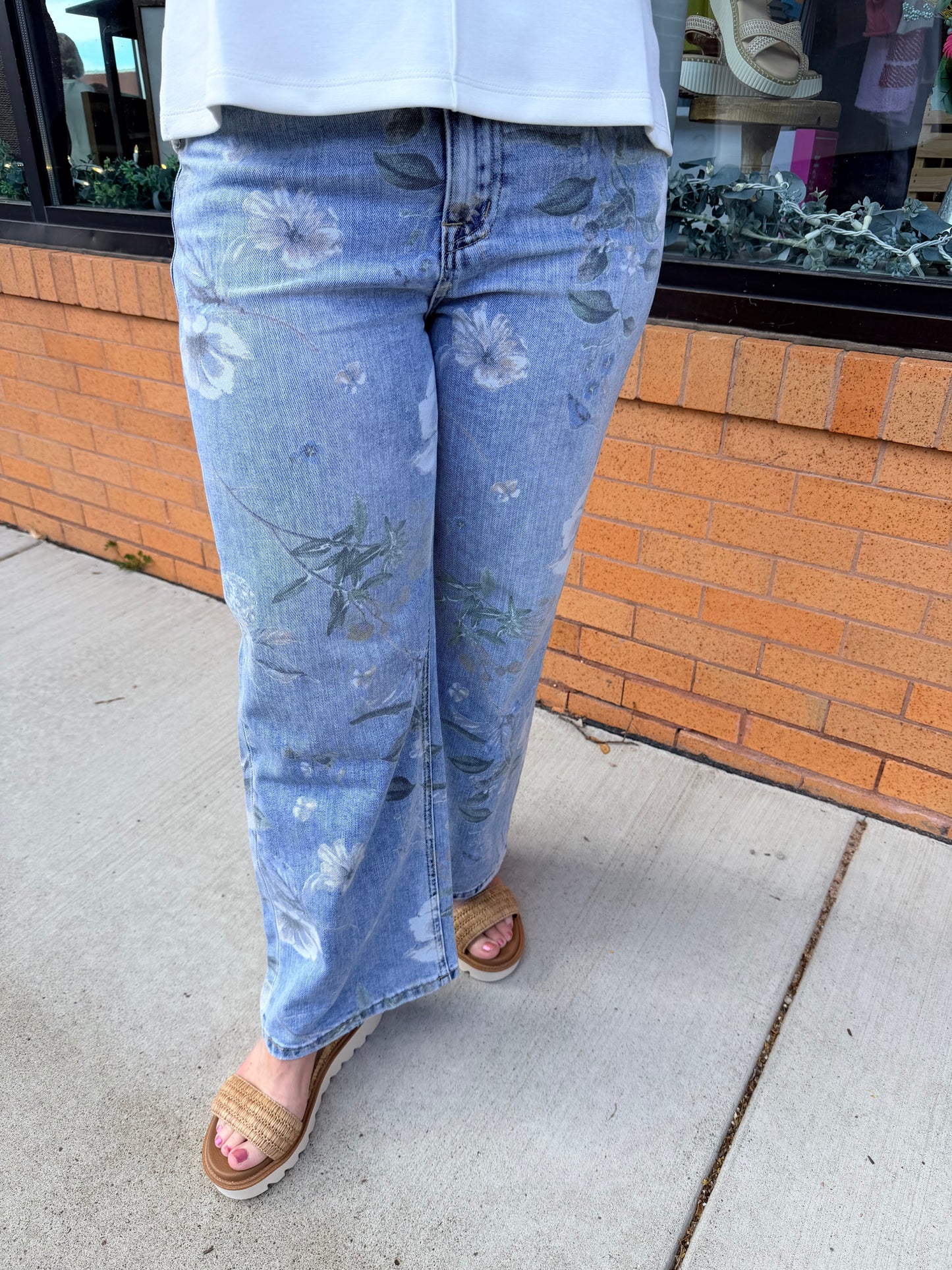 Vervet High Rise Vintage Floral Flare