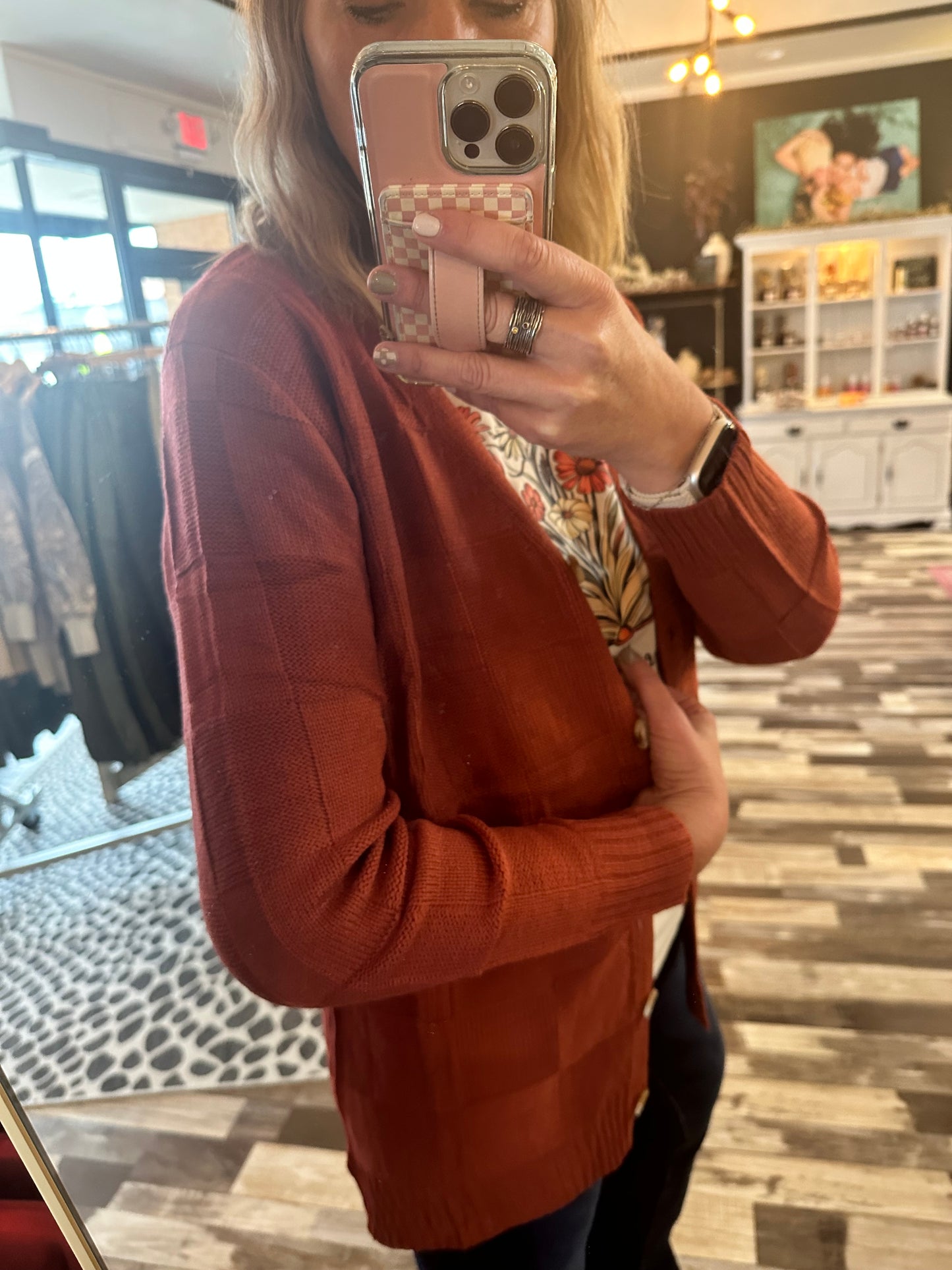 Chelsea Checkered Cardigan
