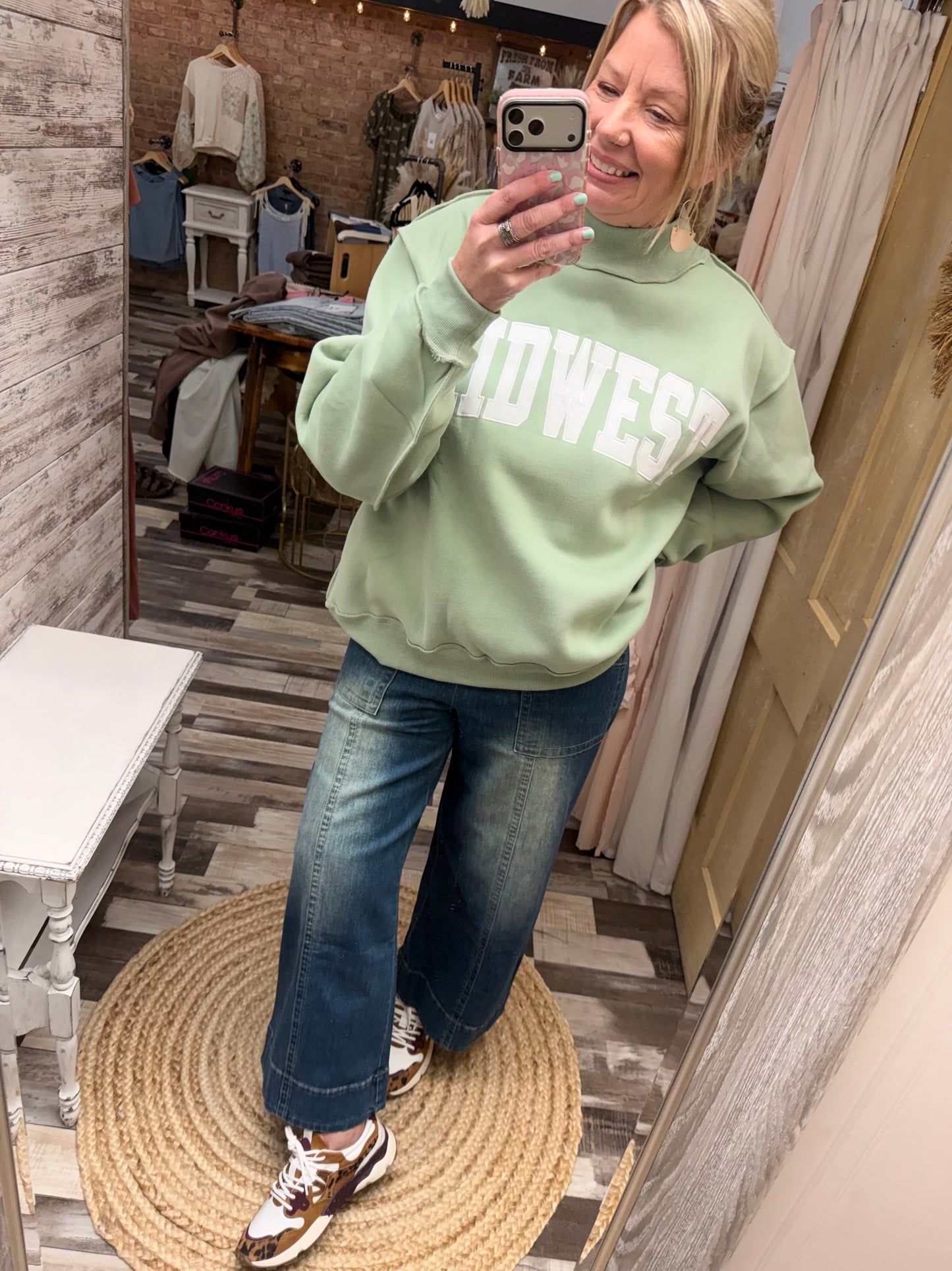 Midwest Mini Mock Pullover