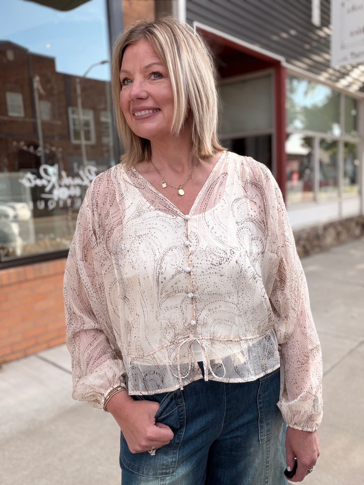 Sheer Fall Blouse