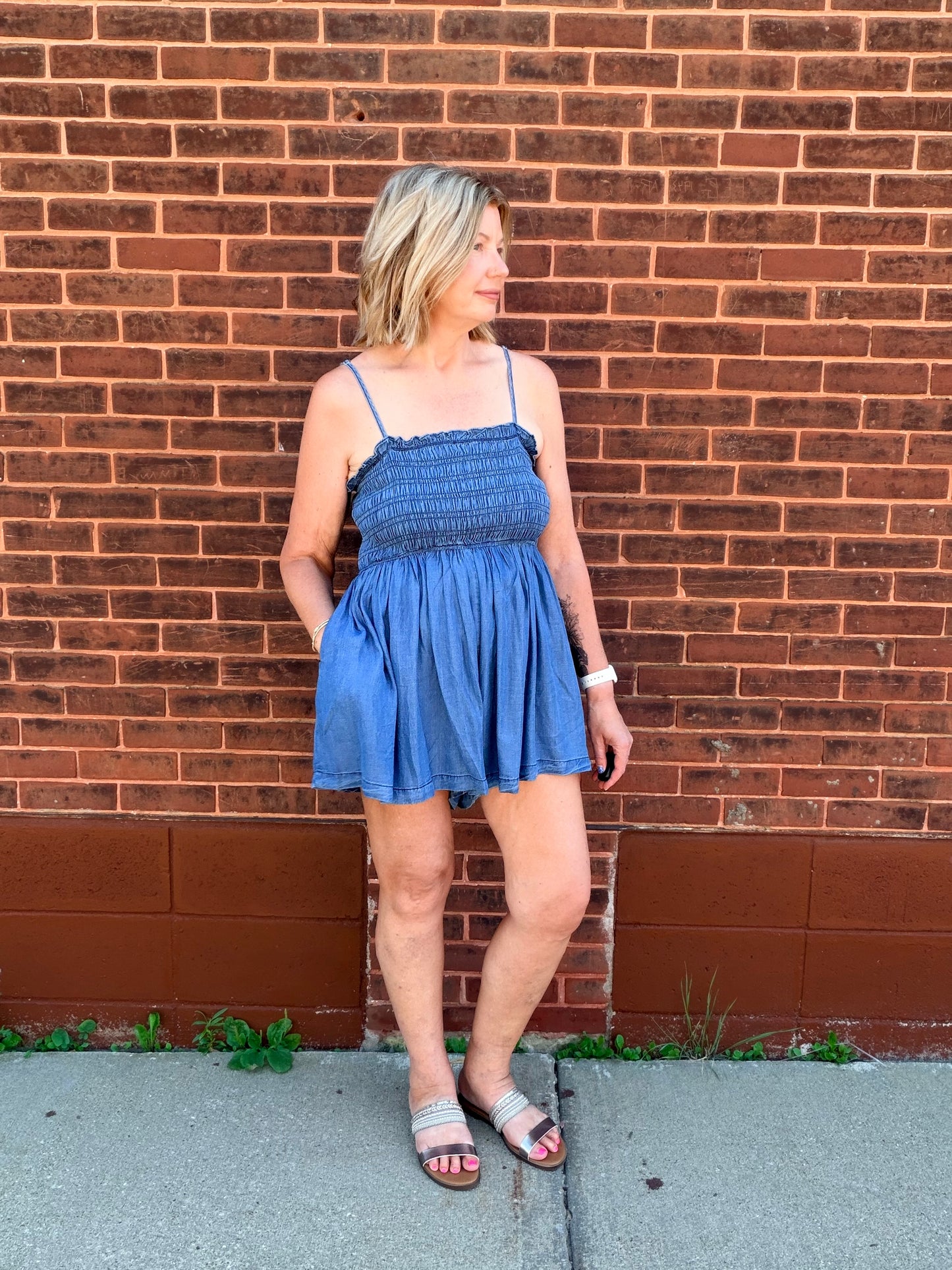Summer Nights Ruched Romper