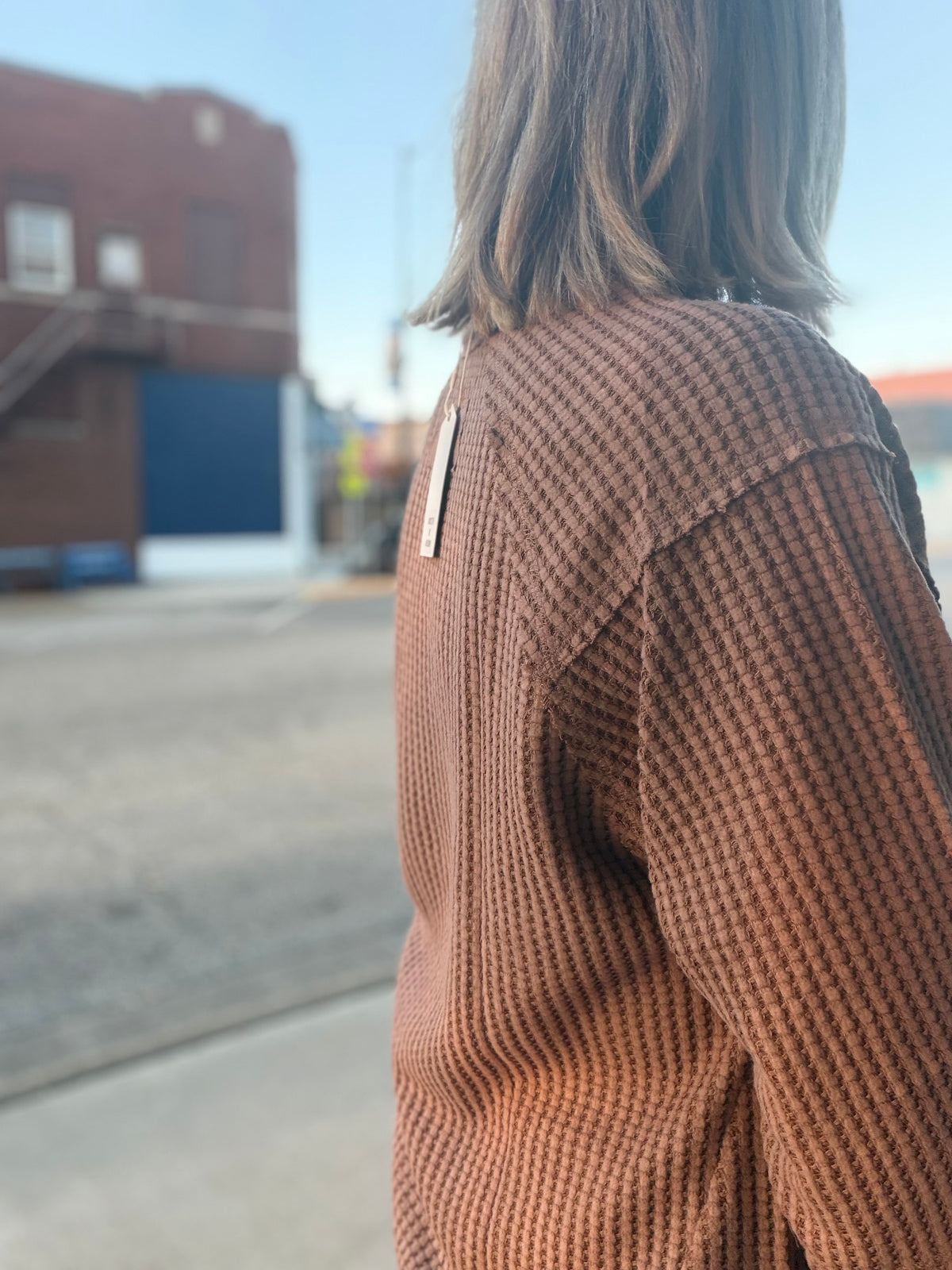 The Maisie Waffle Pullover
