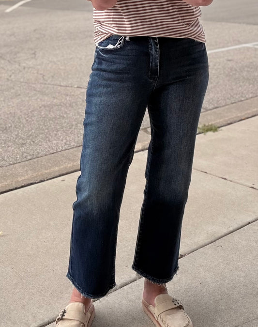 Petra High Rise Stretch Classic Straight Jeans