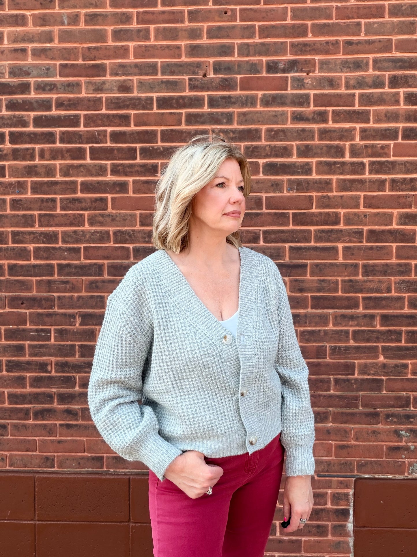The Natalia Grey Cardigan