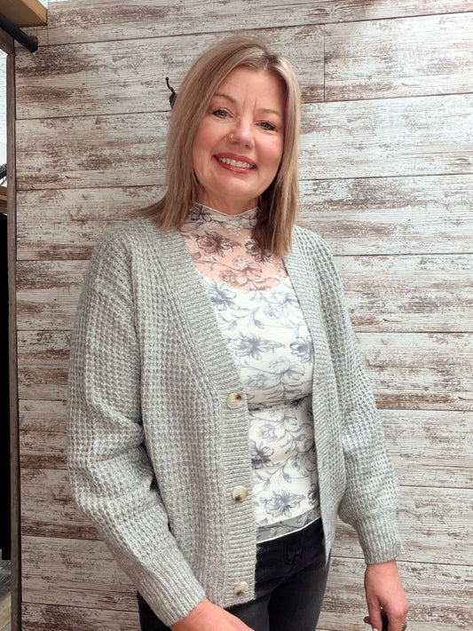 The Natalia Grey Cardigan