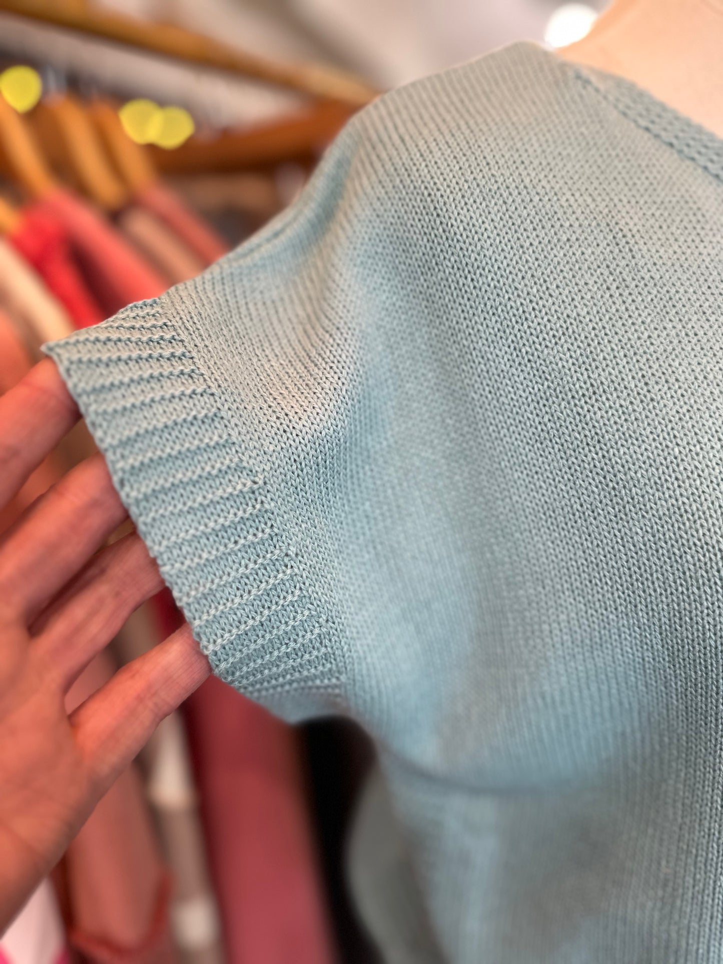 Out The Door Short Sleeved Sweater