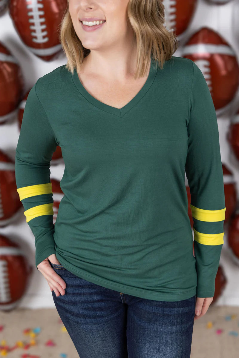 Game Day Green Bay Larissa Long Sleeve Top