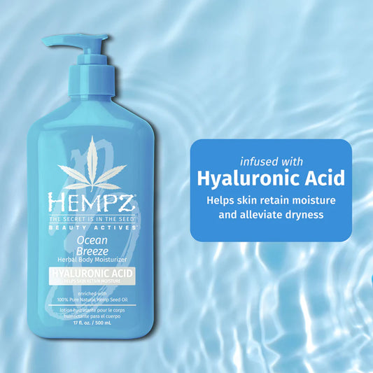 Hempz Ocean Breeze Herbal Body Moisturizer with Hyaluronic Acid