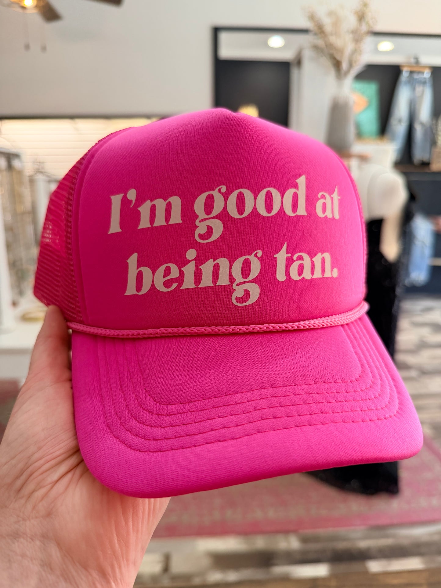 I'm Good at Being Tan Trucker Hat