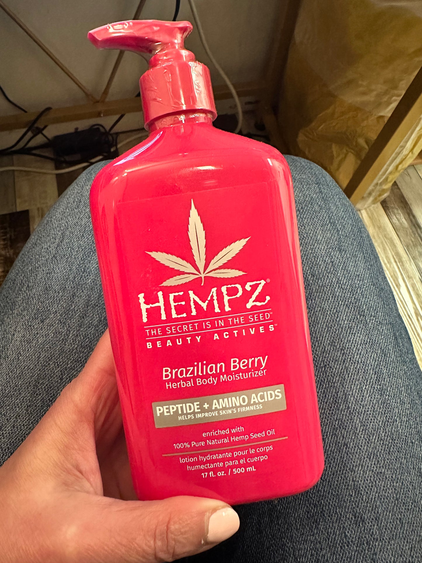 Hempz Brazilian Berry Herbal Body Moisturizer with Peptides + Amino Acids