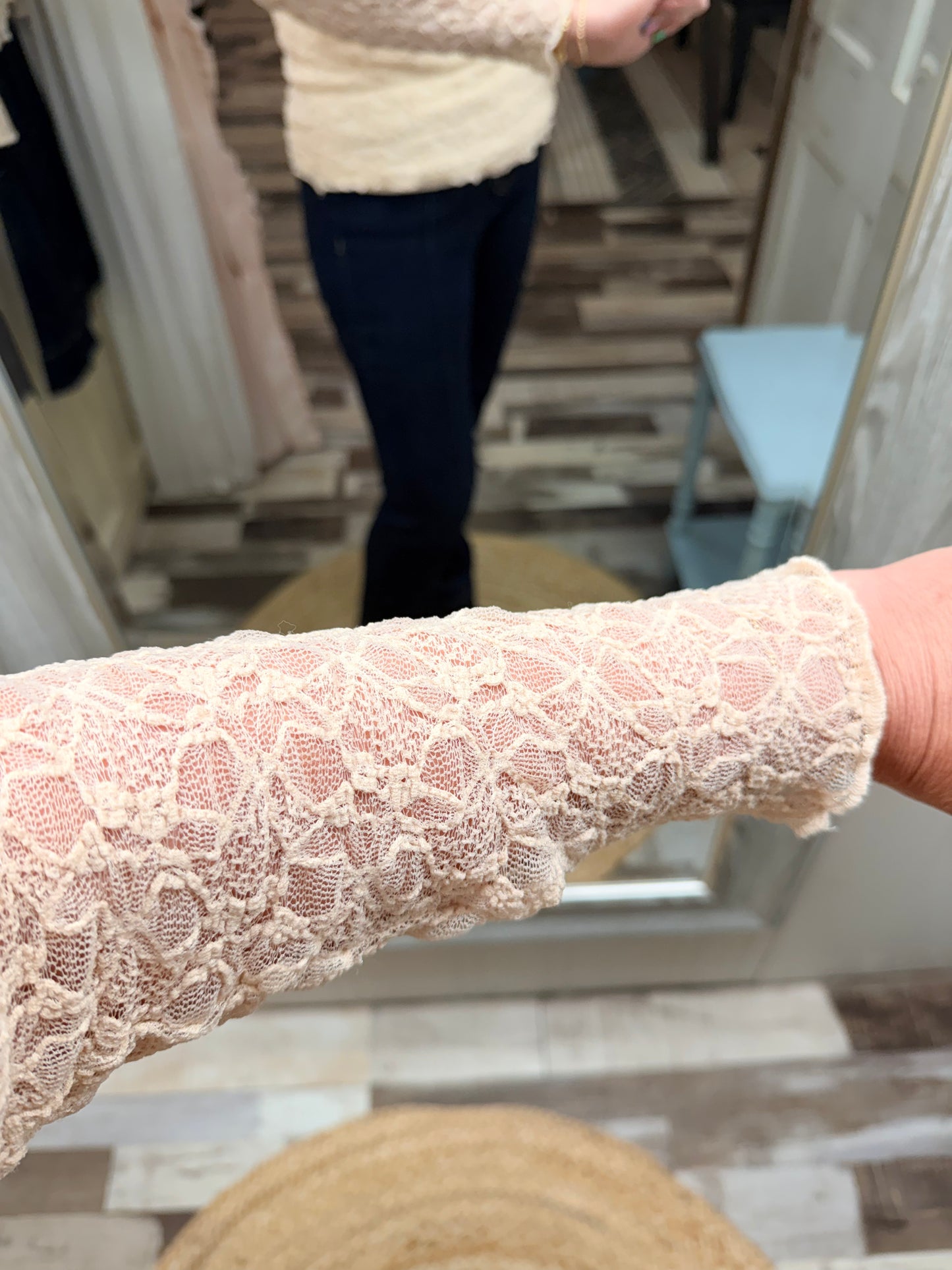 The Jolie Lace Thumbhole Top