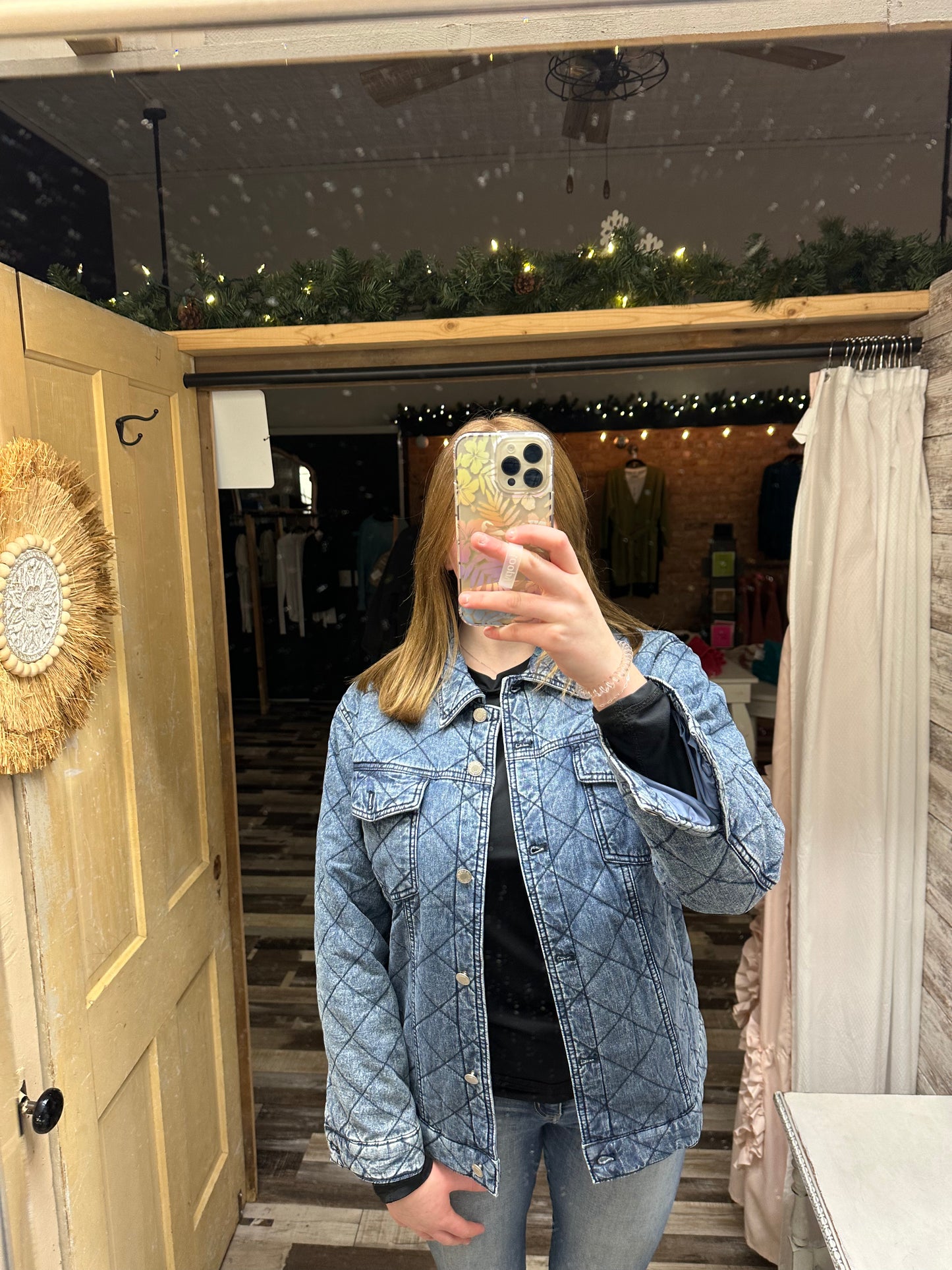 Add to Cart Quilted Denim Jacket