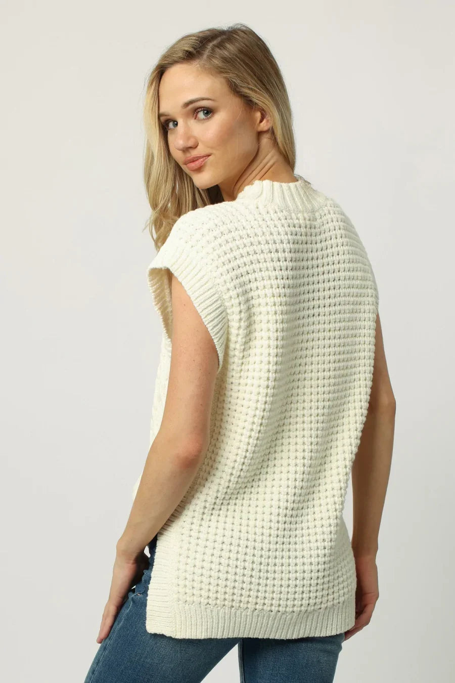 Dear John Brianna Wide Neck Sweater Vest