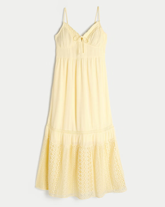 Suns Up Banana Yellow Dress