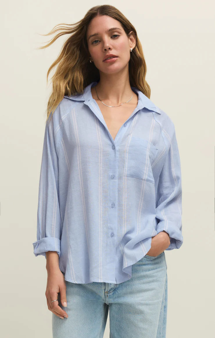 Z Supply Perfect Linen Striped Top