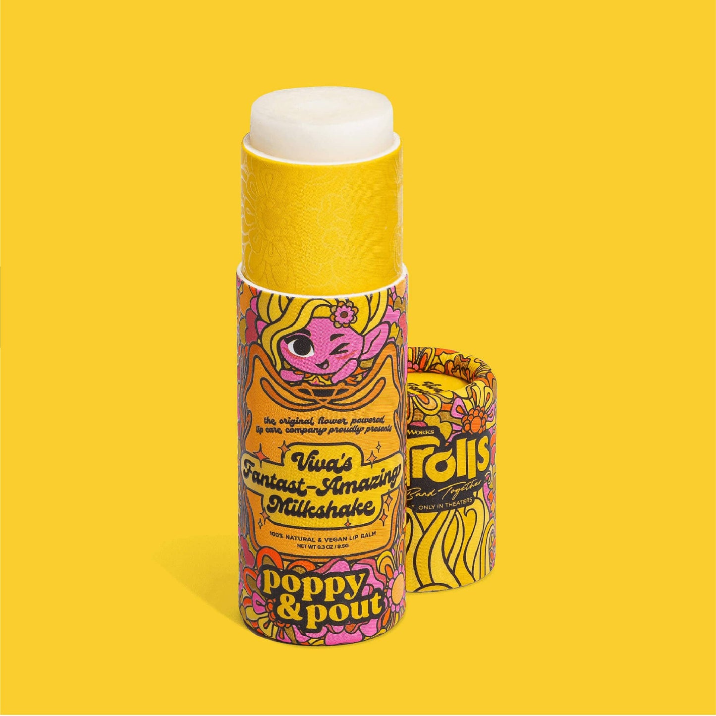 Poppy & Pout - Lip Balm, "Trolls 3" Viva's Fantast-Amazing Milkshake