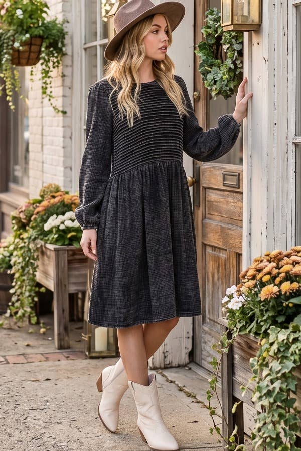The Gypsy Soul Pintuck Mini Dress