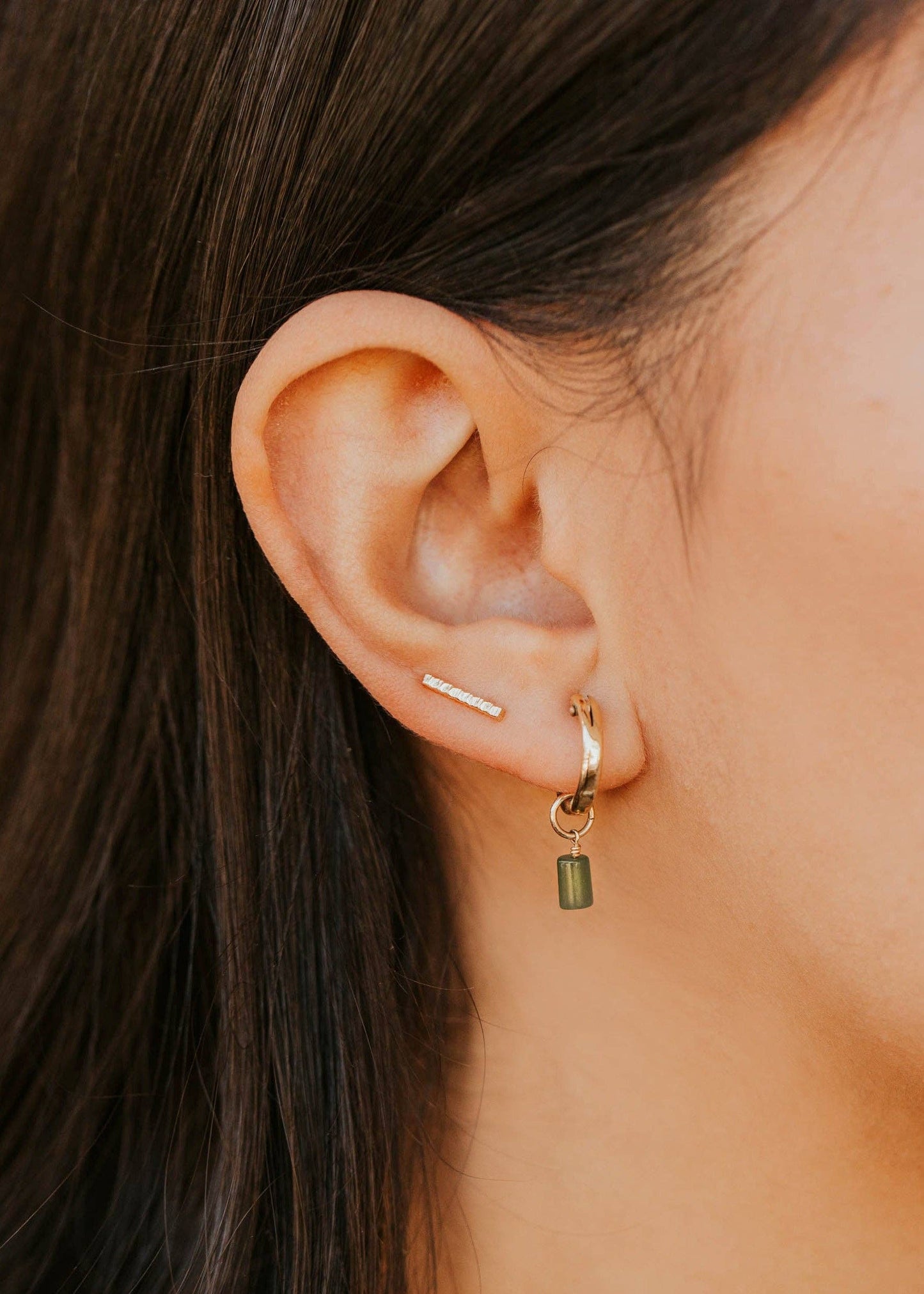 Barre Ear Climbers | 14kt Gold Fill + Sterling Silver