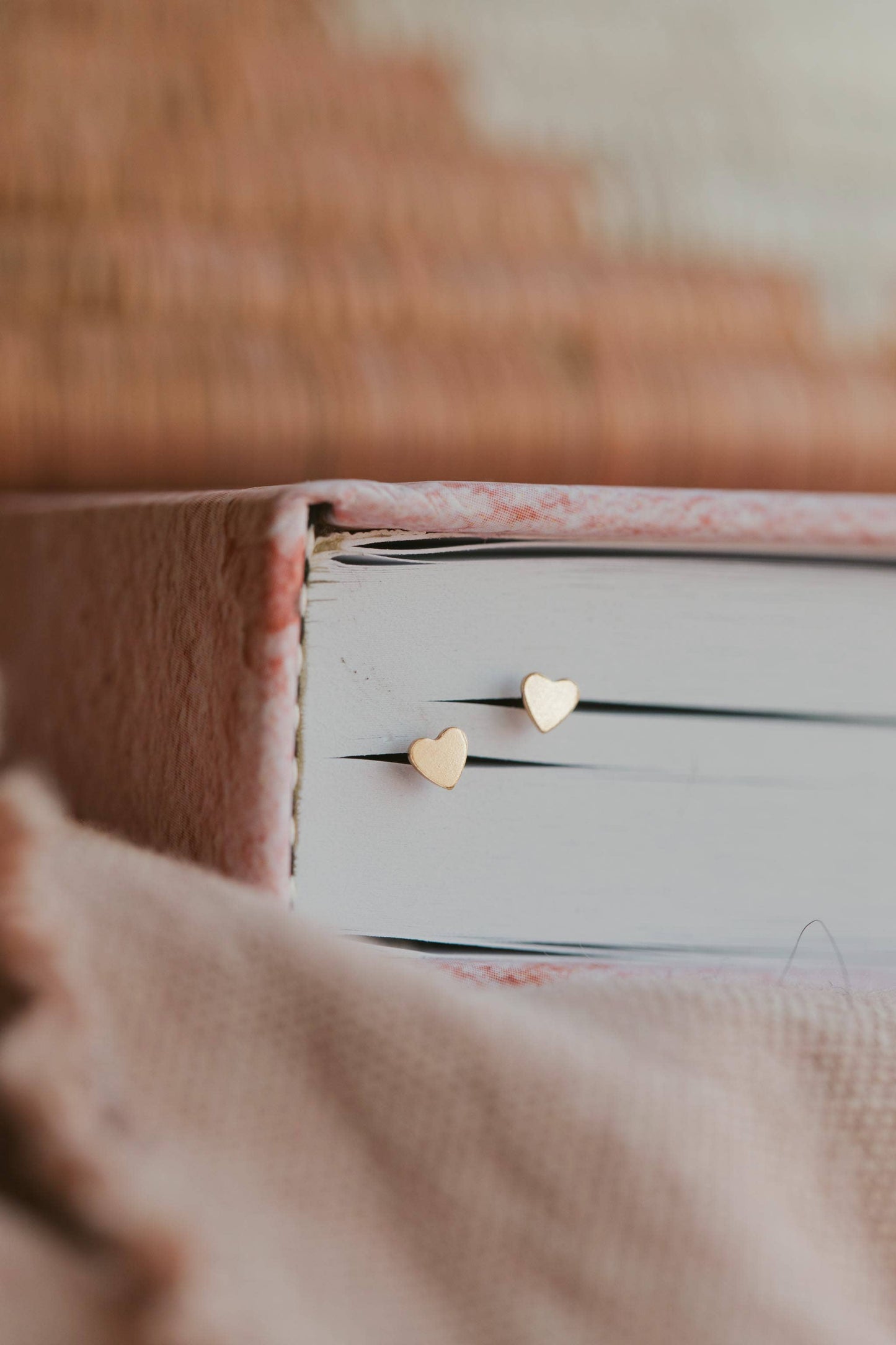 Tiny Heart Studs | 14kt Gold Fill