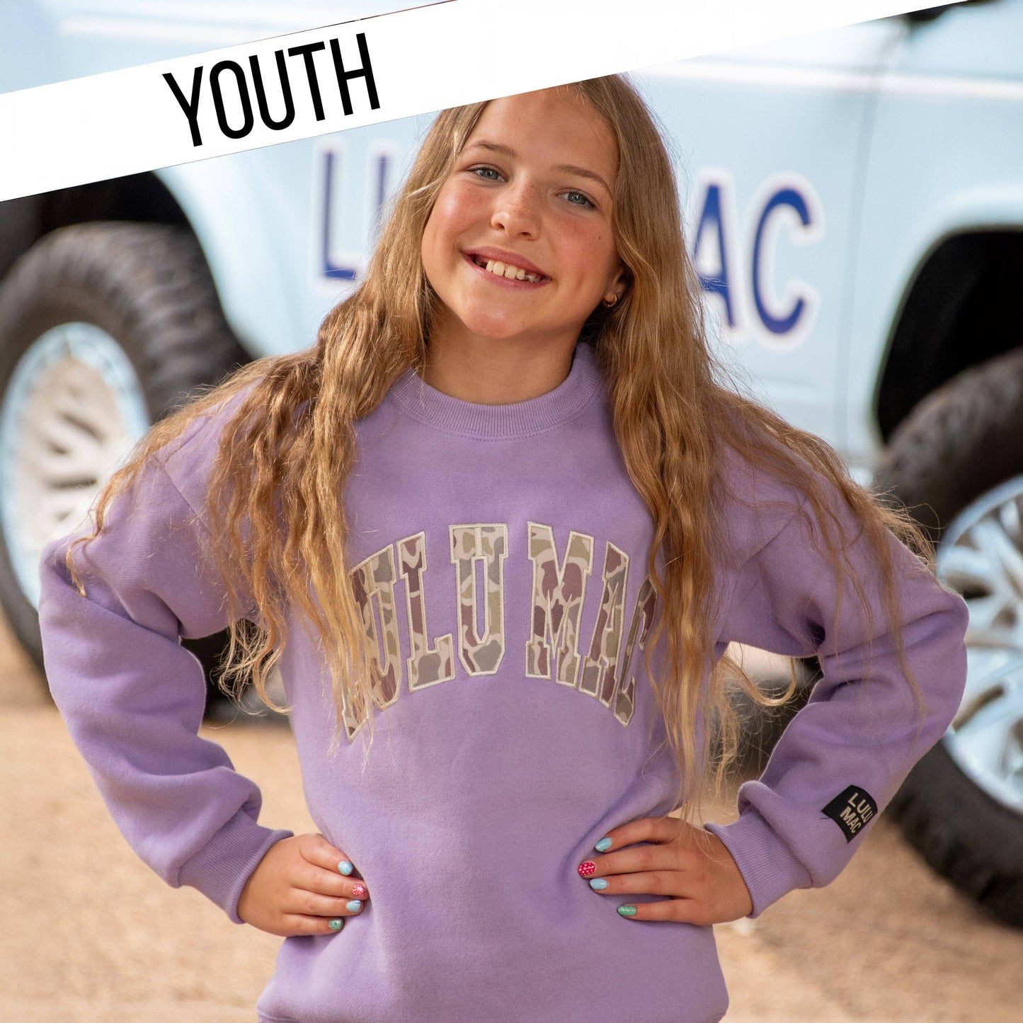 Lulu Mac Youth Camo - Lavender