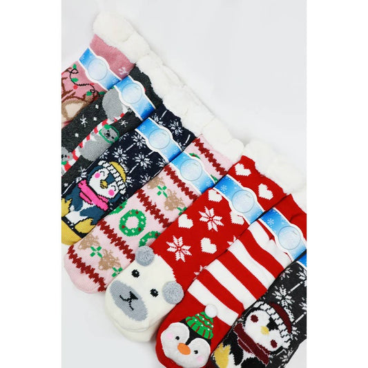 Christmas Winter Fur Fuzzy Socks