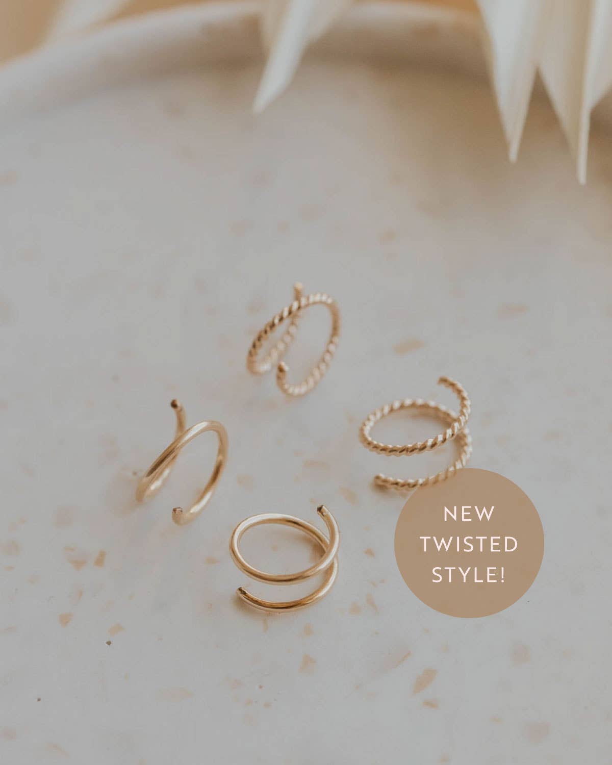 Tiny Twist Earrings | 14kt Gold Fill