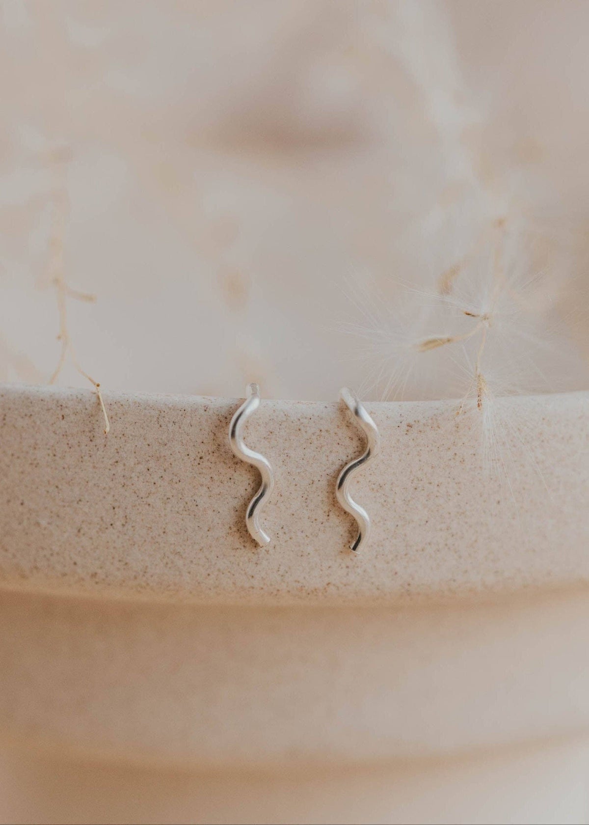 Tiny Wave Ear Climbers | 14kt Gold Fill + Sterling Silver