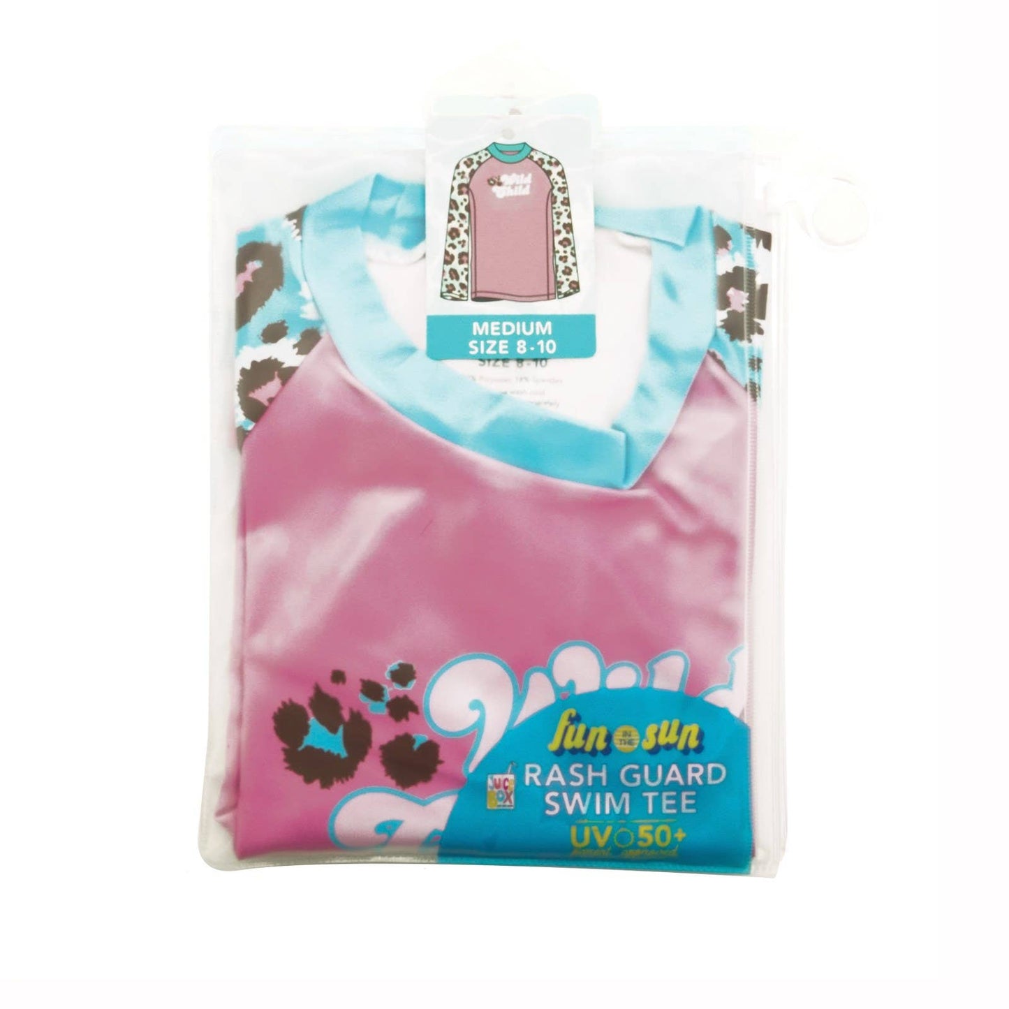 Juice Box Girls Fun In The Sun Rash Guard Swim Tee Open Stck