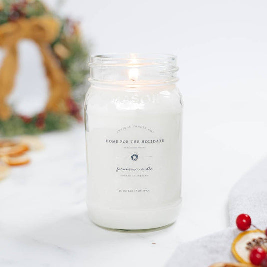Home for the Holidays - Soy Wax Mason Jar Candle