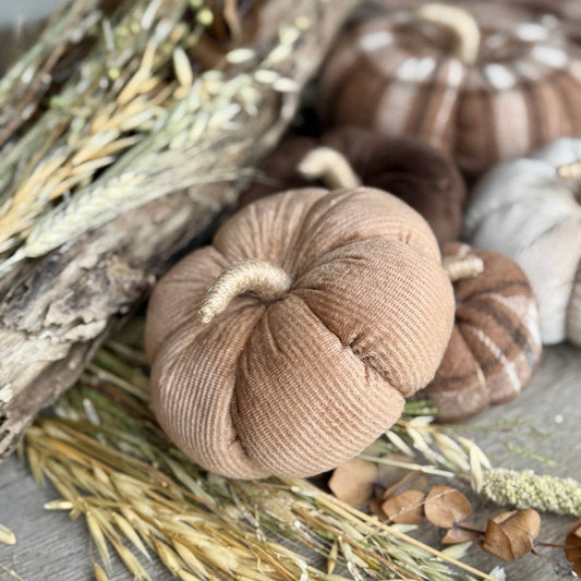 Tan Corduroy Pumpkin