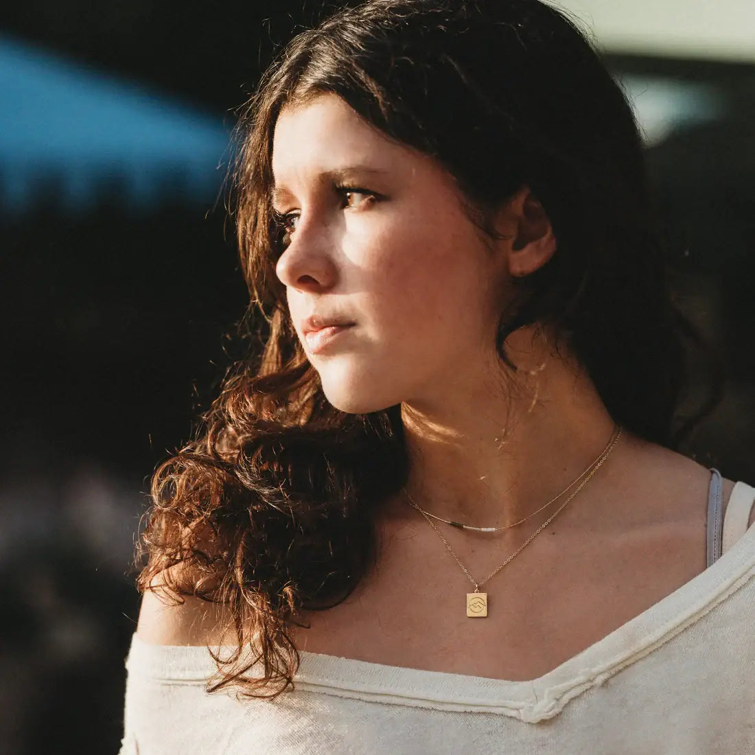 "Climb" Mountain Necklace Set