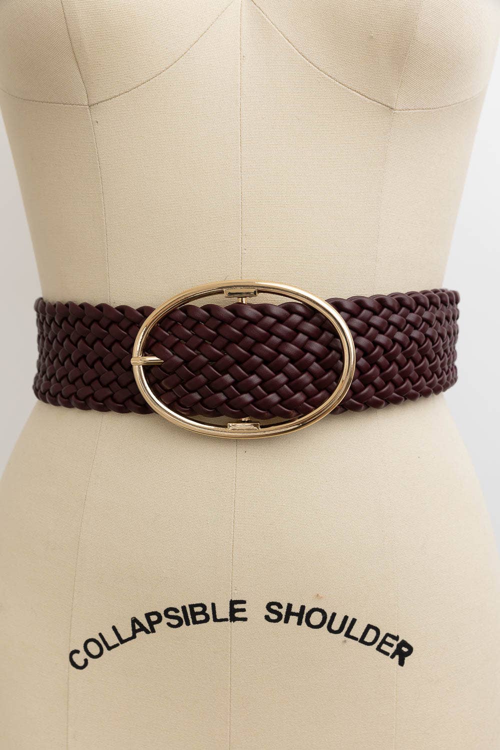 Wide Braided Belt
