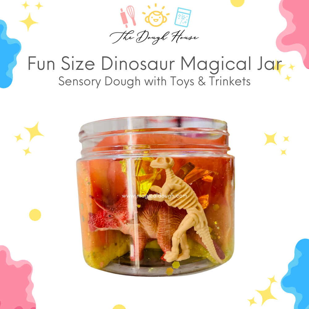 The Dough House - Fun Size Dinosaur Magical Jars