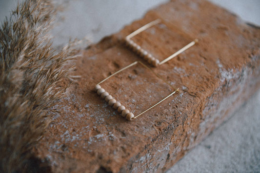 Natural Elegance Square Hoop Earrings