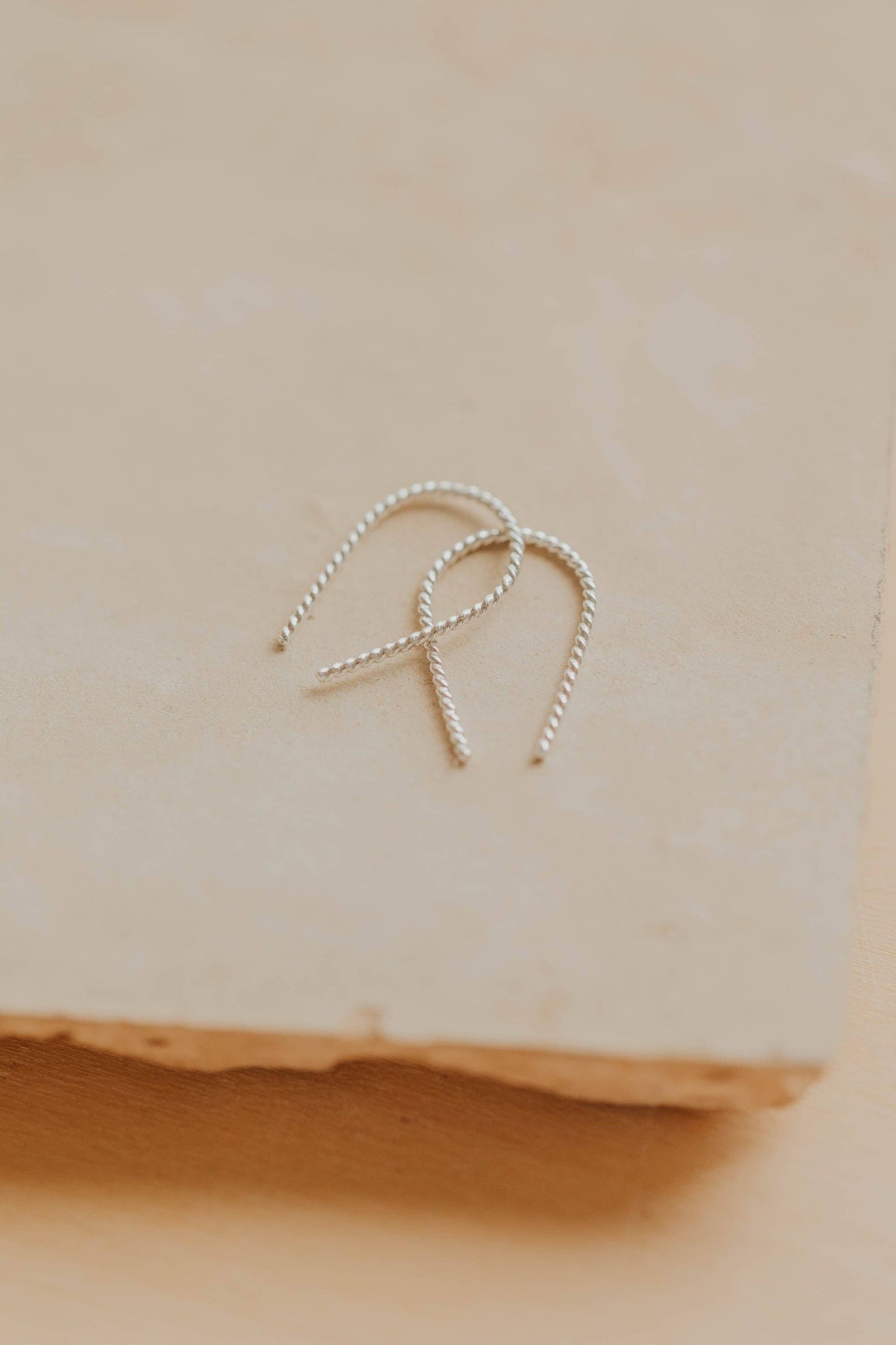 Twisted Tiny Horseshoe Earrings | 14kt Gold Fill